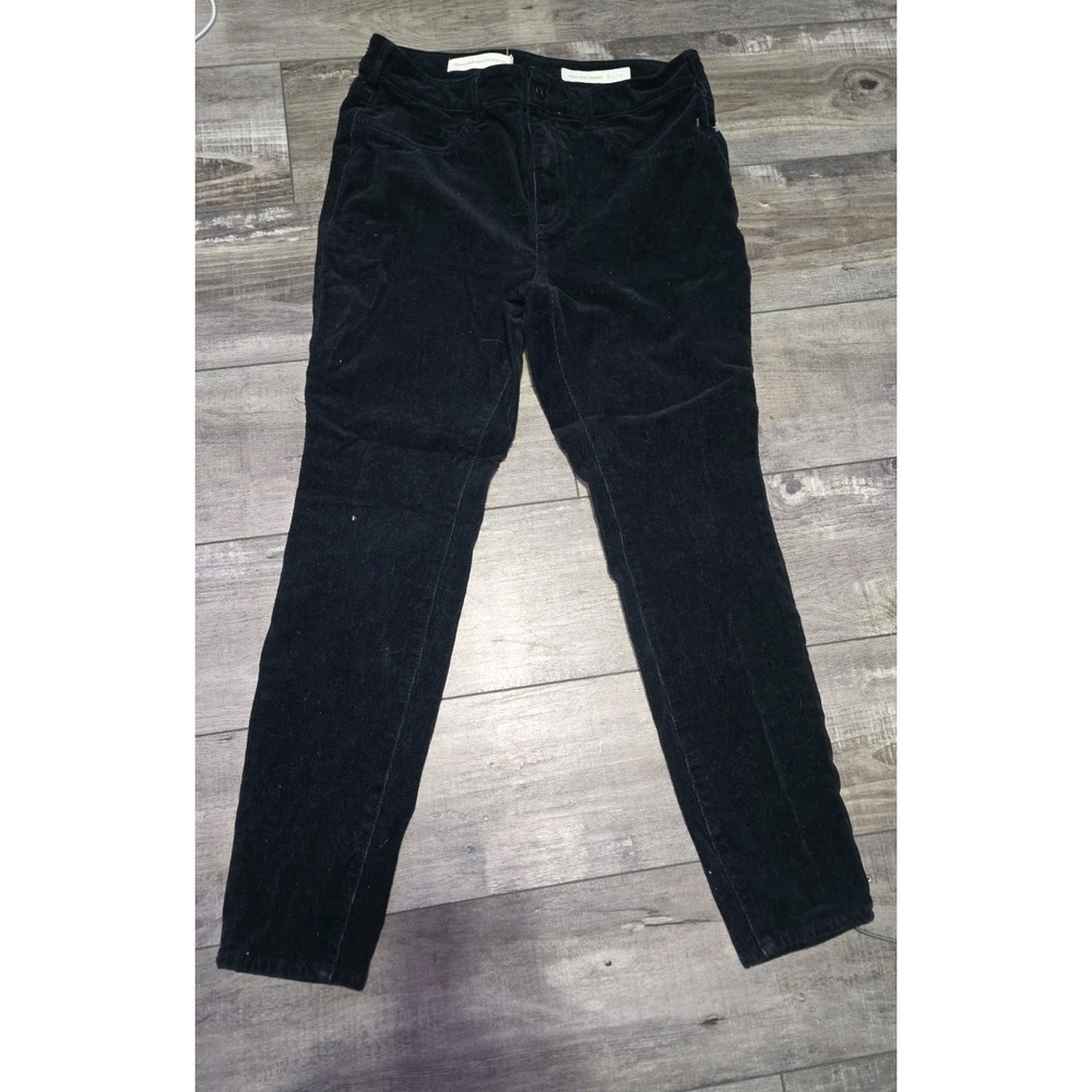 Pilcro and the Letterpress BlackCorduroy 31 High Rise Skinny Pants Anthropologie